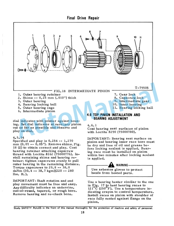 Fiatallis FD30 Crawler Tractor Service Manual 73127701-3