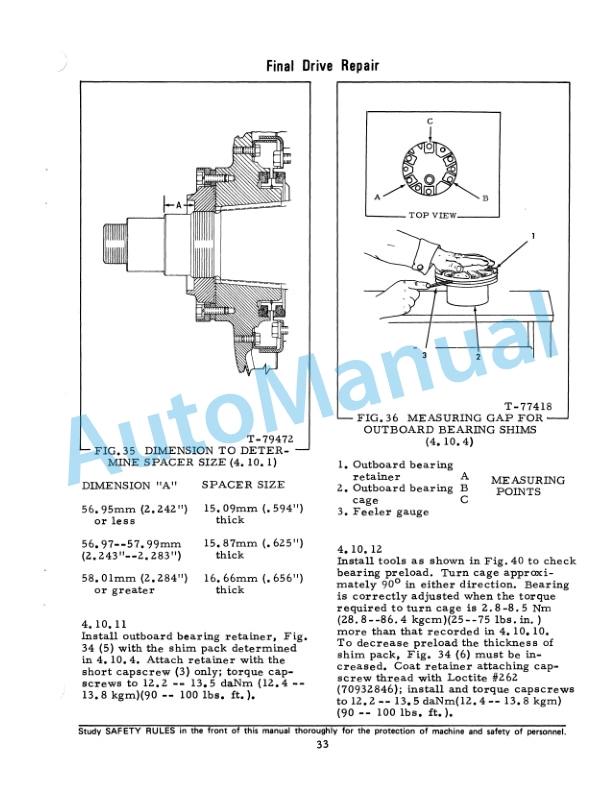 Fiatallis FD30 Crawler Tractor Service Manual 73127701-4
