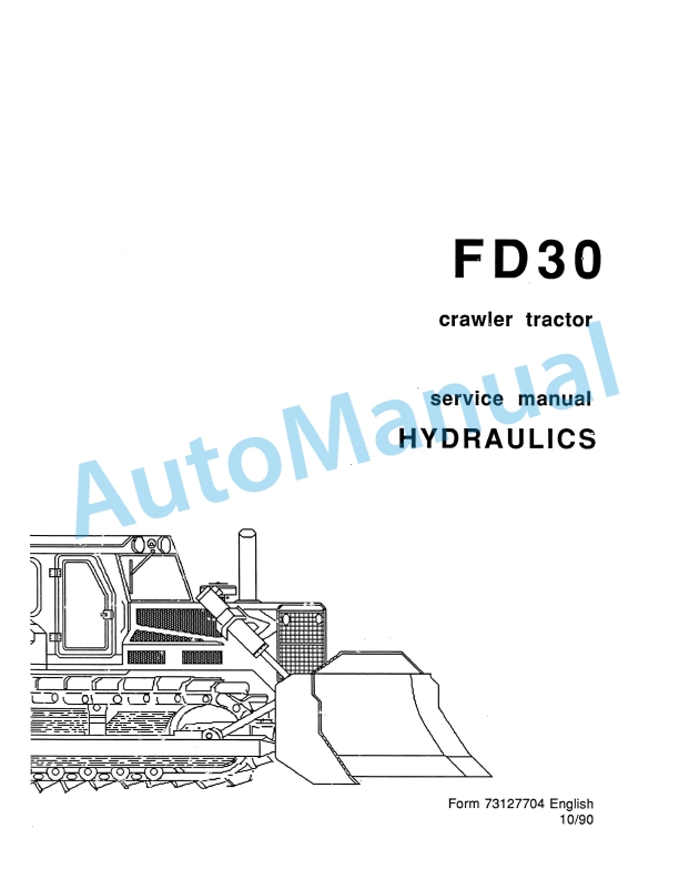 Fiatallis FD30 Crawler Tractor Service Manual 73127704