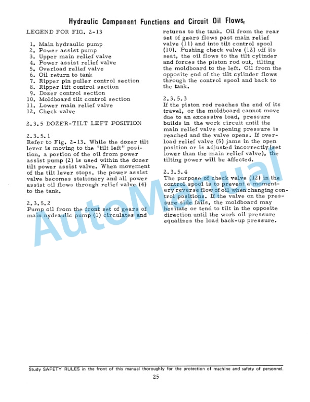 Alternative view of Fiatallis FD30 Crawler Tractor Service Manual 73127704