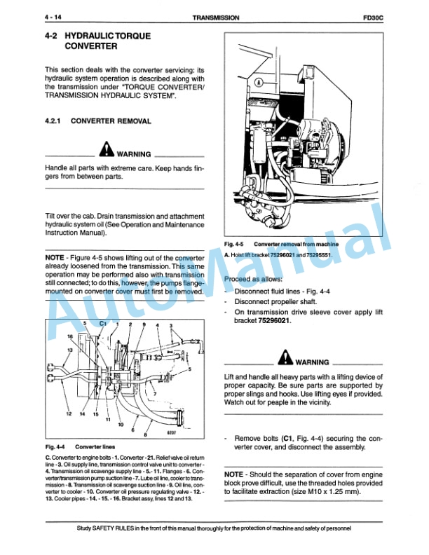 Alternative view of Fiatallis FD30C Crawler Dozer Service Manual 60402251