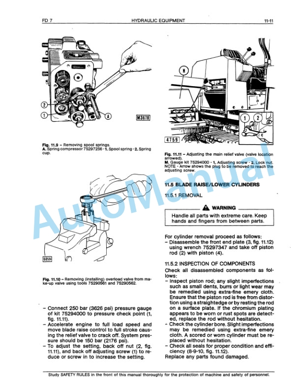 Fiatallis FD7 Crawler Tractor Service Manual 60406370-3
