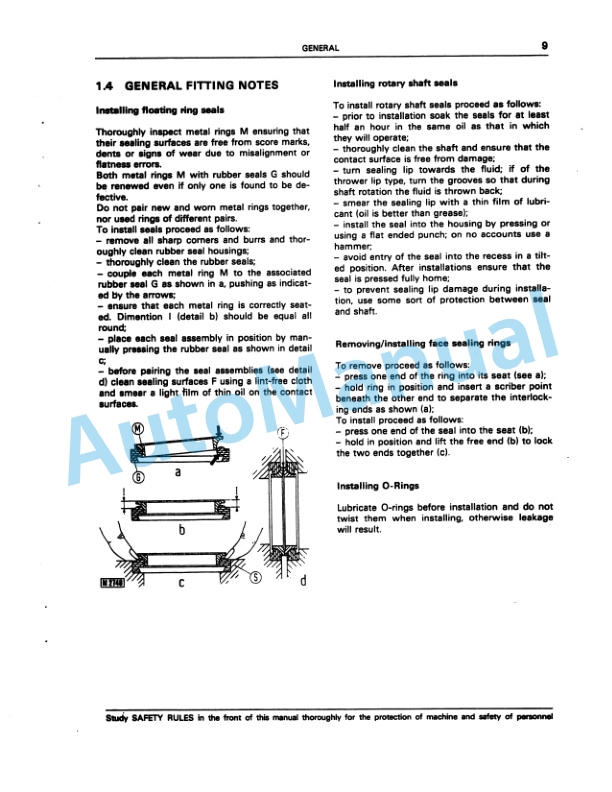 Fiatallis FL10C Crawler Loader Service Manual 60406262-3