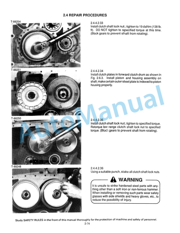 Alternative view of Fiatallis FL10E Service Manual 73156192