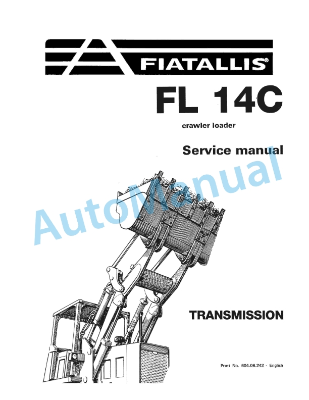 Fiatallis FL14C Crawler Loader Service Manual 60406242