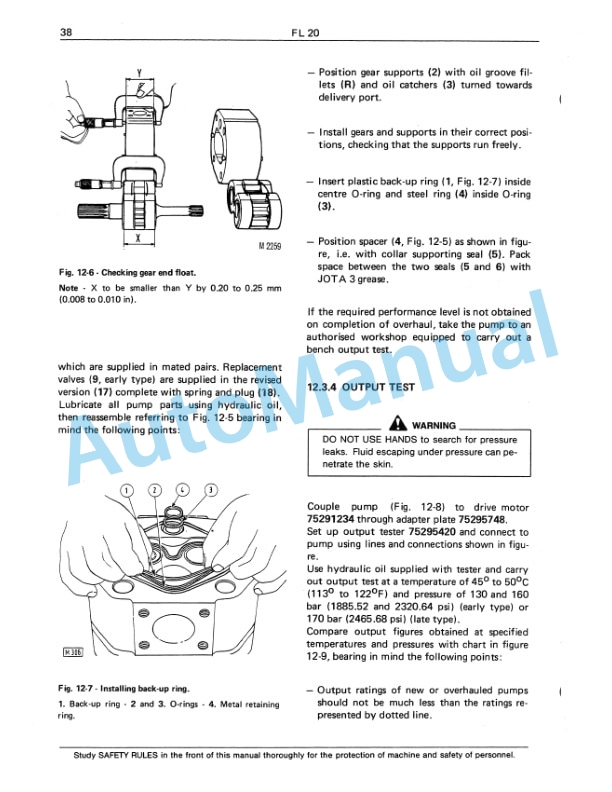 Fiatallis FL20 Crawler Loader Service Manual 60406109-4
