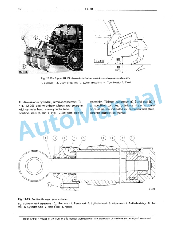 Fiatallis FL20 Crawler Loader Service Manual 60406109-5