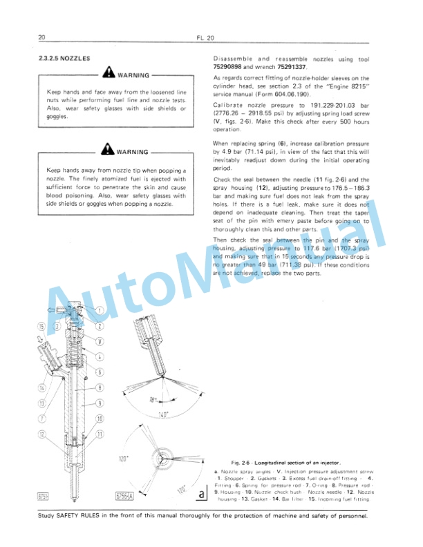 Fiatallis FL20 Crawler Loader Service Manual 60406241-4