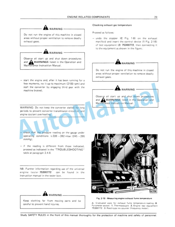 Fiatallis FL20 Crawler Loader Service Manual 60406241-5