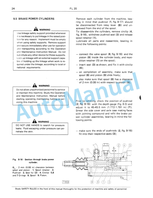 Fiatallis FL20 Crawler Loader Service Manual 60406315-4