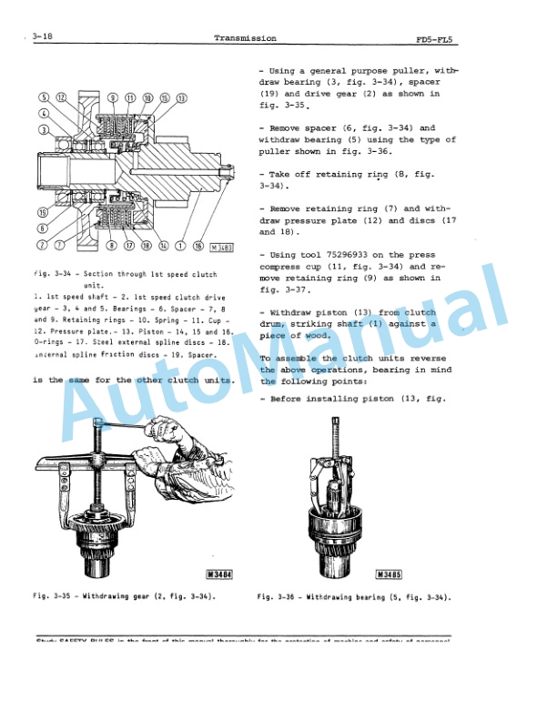 Alternative view of Fiatallis FL5, FL5B, FD5 Service Manual 60406358