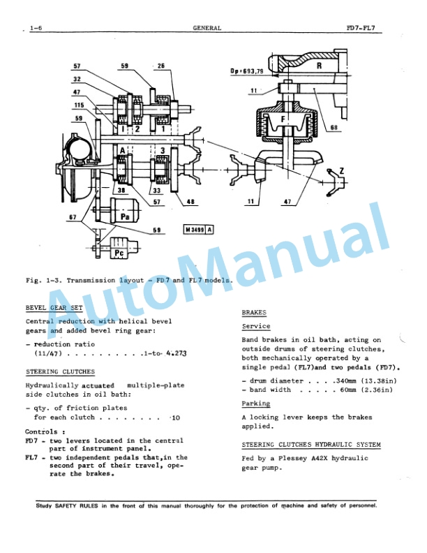 Fiatallis FL7, FD7 Service Manual 60406191-2