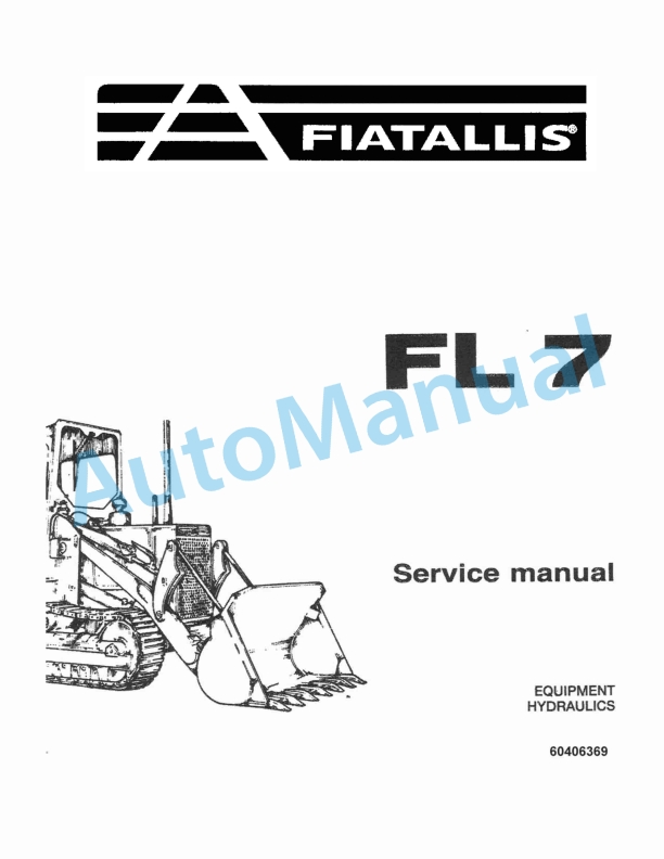 Fiatallis FL7 Service Manual 60406369
