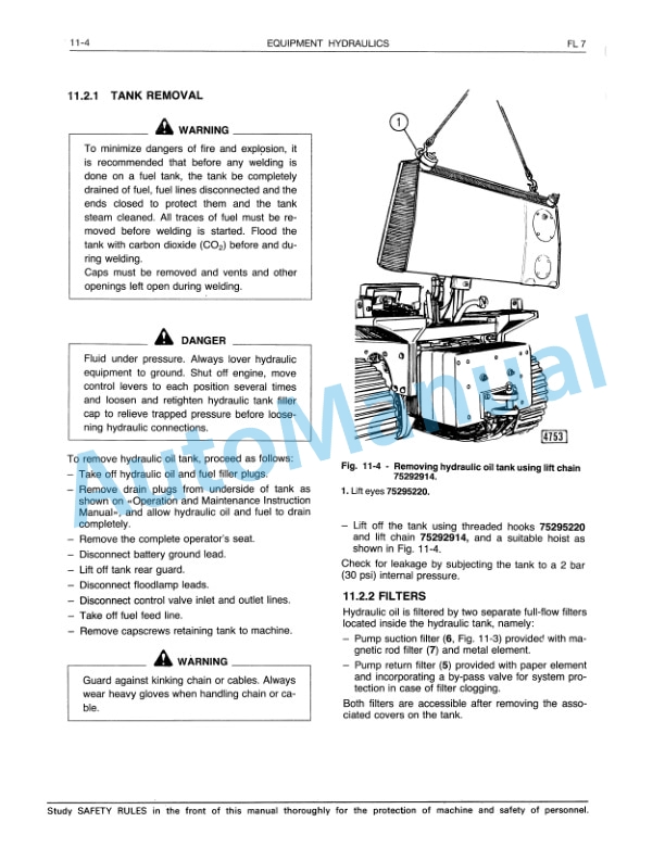 Fiatallis FL7 Service Manual 60406369-3
