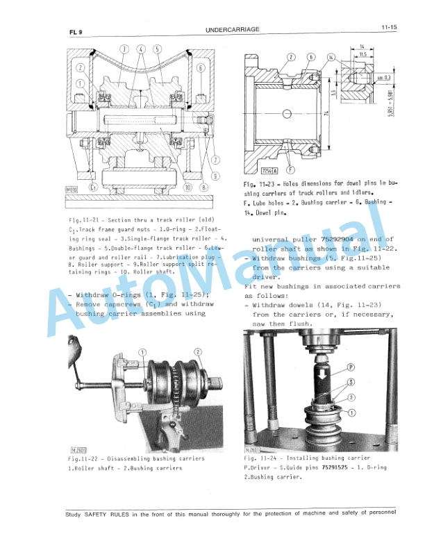 Fiatallis FL9 Crawler Loader Service Manual 60406055-3