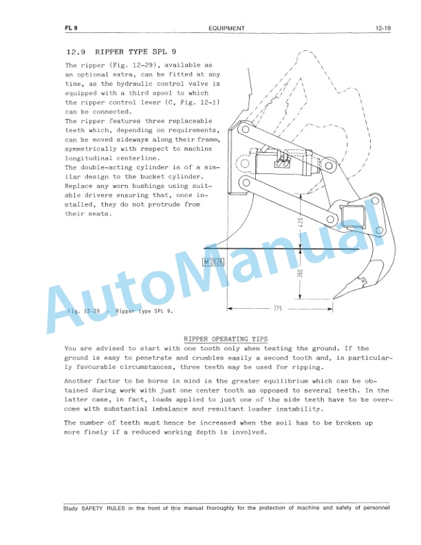 Fiatallis FL9 Crawler Loader Service Manual 60406055-5