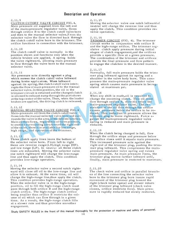 Alternative view of Fiatallis FR10, FR12 Transmission Service Manual 73142482