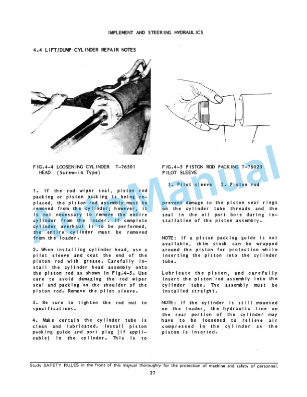 Fiatallis FR10, FR12 Wheel Loader Service Manual 73145530-3