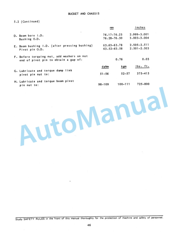 Fiatallis FR10, FR12 Wheel Loader Service Manual 73145530-4