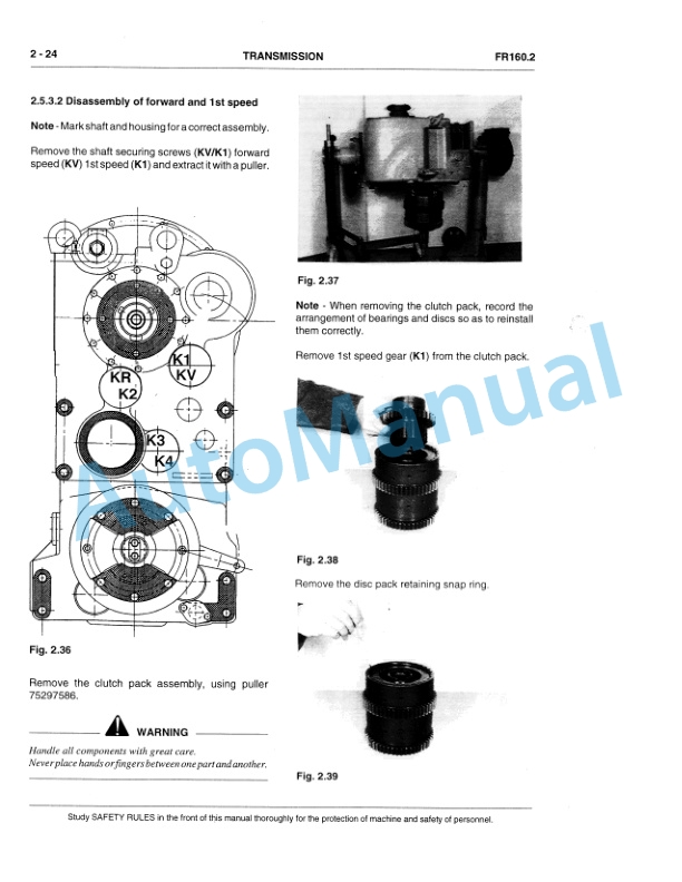 Alternative view of Fiatallis FR160.2 Wheel Loader Service Manual 60402207