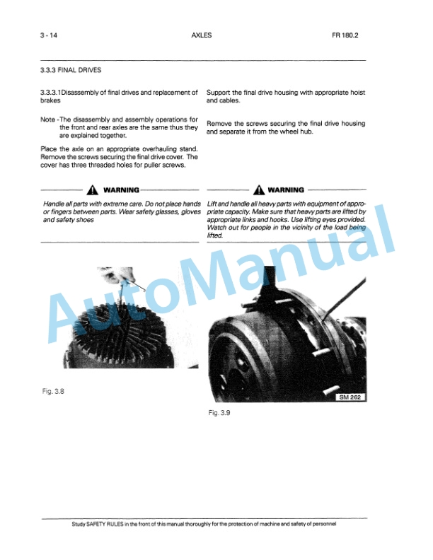 Alternative view of Fiatallis FR180.2 Wheel Loader Service Manual 75314937