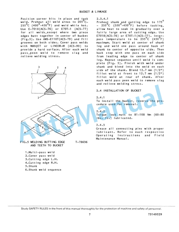 Alternative view of Fiatallis FR20 Wheel Loader Service Manual 73149529