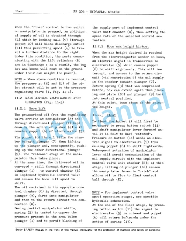 Fiatallis FR20B Wheel Loader Service Manual 60406442-2