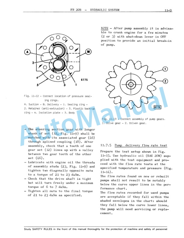 Fiatallis FR20B Wheel Loader Service Manual 60406442-3