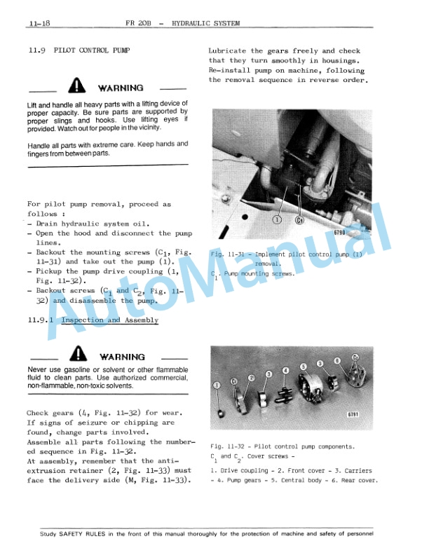 Fiatallis FR20B Wheel Loader Service Manual 60406442-4