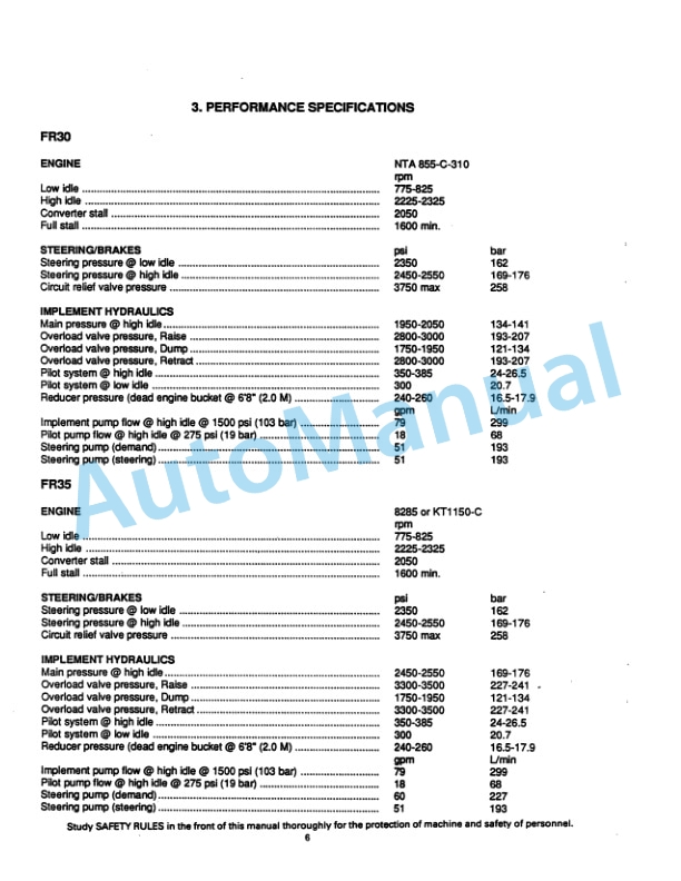 Alternative view of Fiatallis FR30, FR35 Wheel Loader Service Manual 73148732