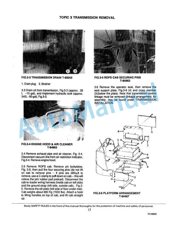 Fiatallis FR35 Wheel Loader Service Manual 73148892-3