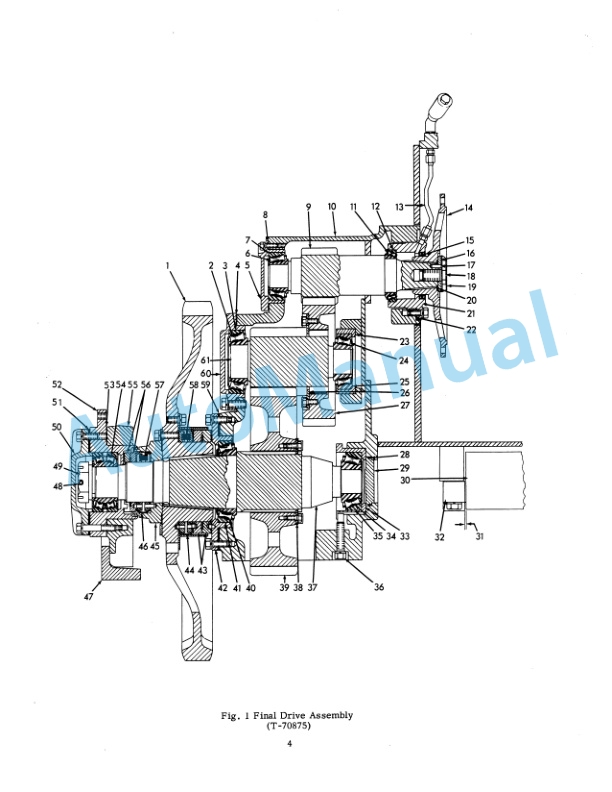 Fiatallis HD11, 11B Crawler Tractor Service Manual 70682019-3