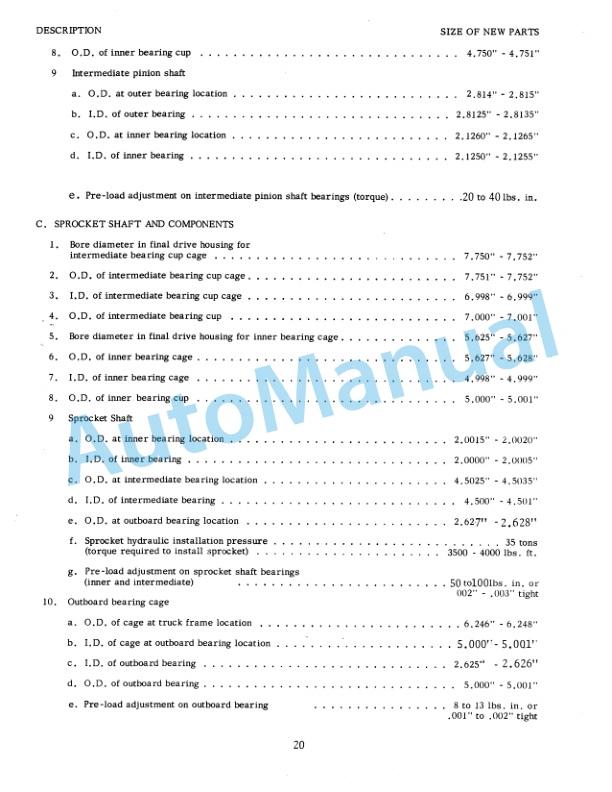 Fiatallis HD11, 11B Crawler Tractor Service Manual 70682019-5