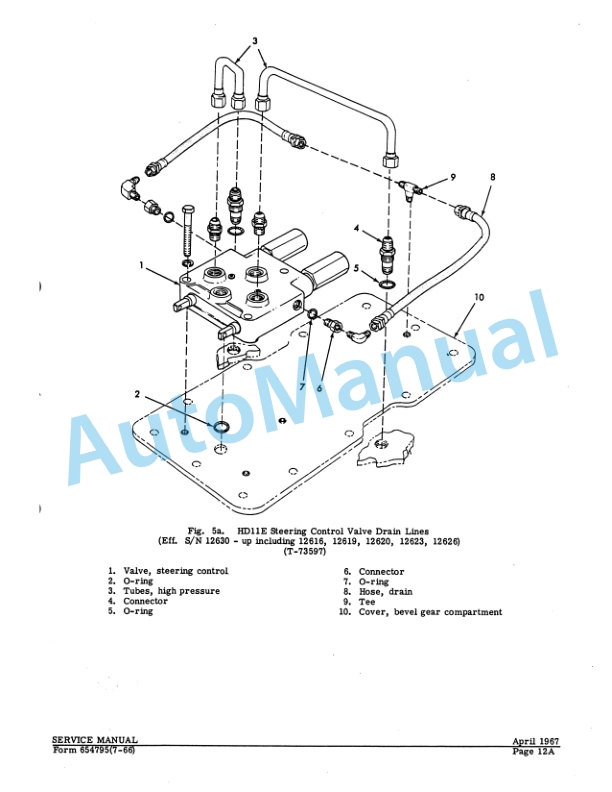 Fiatallis HD11E, HD11EP, HD11ES, HD11AG Crawler Tractor Service Manual 70654795-4