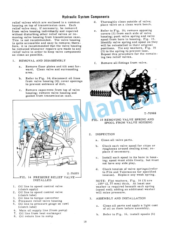 Fiatallis HD11EP, 11B Crawler Tractor Service Manual 70666686-3