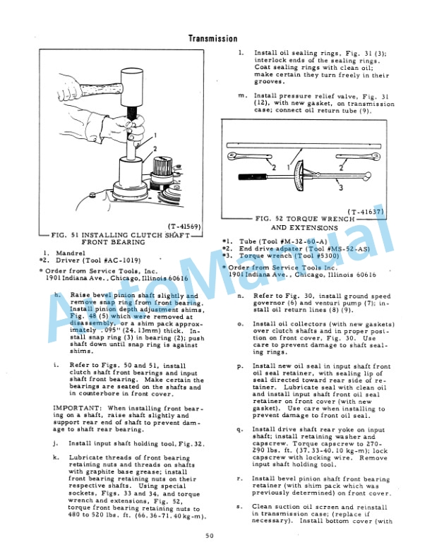 Fiatallis HD11EP, 11B Crawler Tractor Service Manual 70666686-5