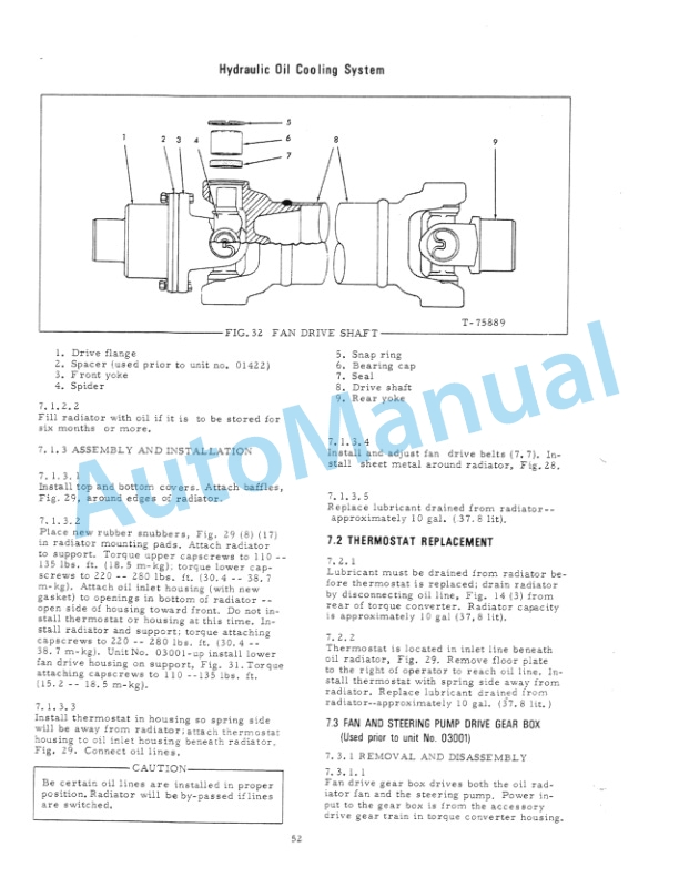 Fiatallis HD41, 41B Crawler Tractor Service Manual 70695274-3
