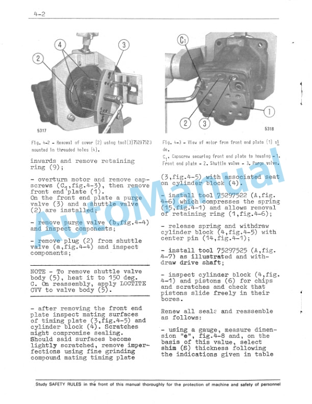 Fiatallis Hydraulic Motor Service Manual 60406205-5