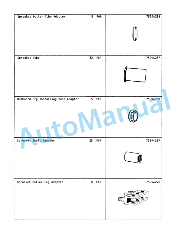 Fiatallis Supplement 6 Tool Manual 73128466-3