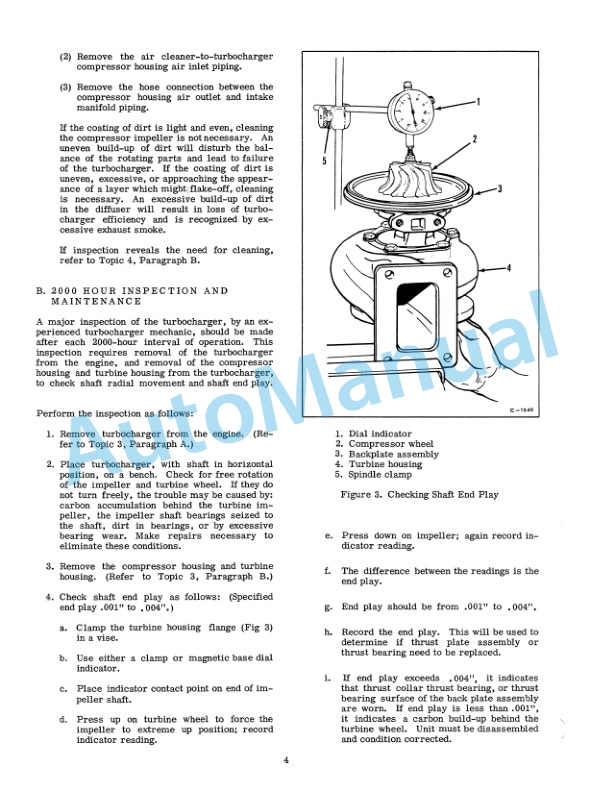 Fiatallis T04, T04B Series Turbo Charger Service Manual 70687805-4