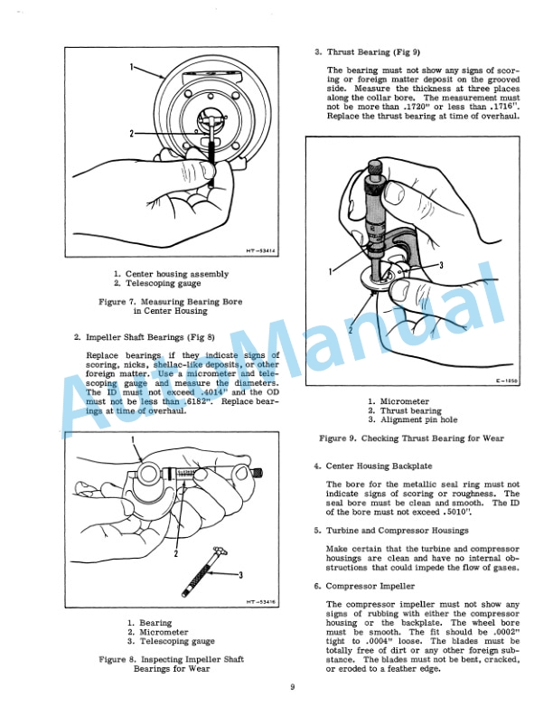 Fiatallis T04, T04B Series Turbo Charger Service Manual 70687805-5