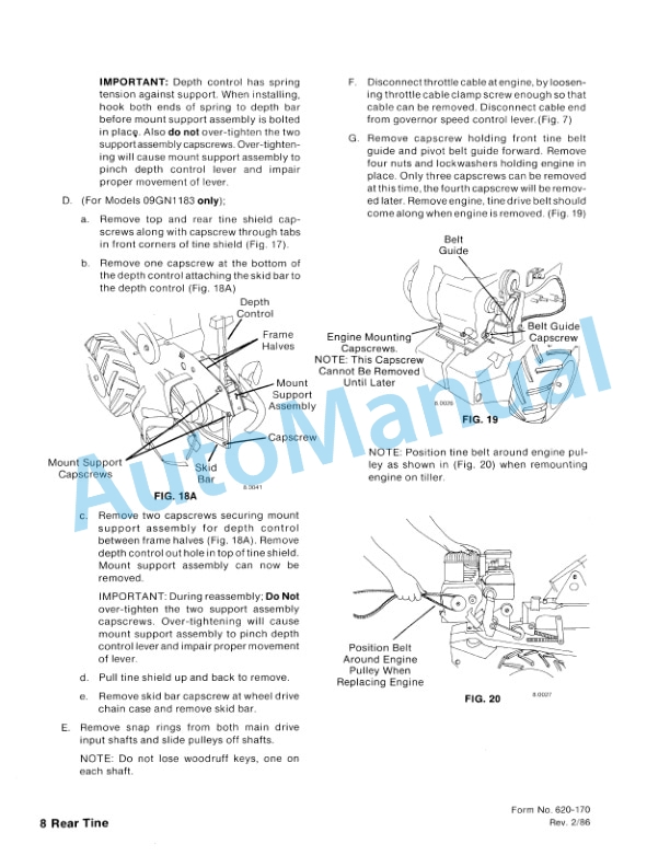 Ford New Holland 09GN-1134 Rear Tine Tiller Repair Manual 40113410 3 Ford New Holland 09GN-1134 Rear Tine Tiller Repair Manual 40113410-3