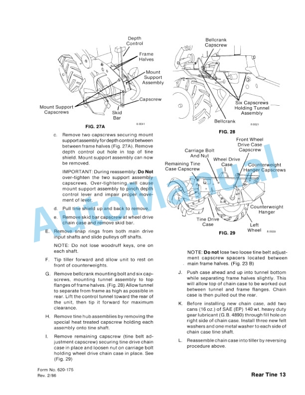Ford New Holland 09GN-1134 Rear Tine Tiller Repair Manual 40113410 4 Ford New Holland 09GN-1134 Rear Tine Tiller Repair Manual 40113410-4