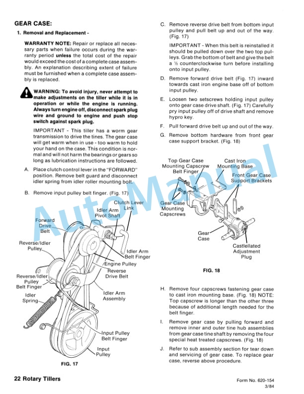 Ford New Holland 09GN-1200, 09GN-1300 Rotary Tiller Repair Manual 40102320 5 Ford New Holland 09GN-1200, 09GN-1300 Rotary Tiller Repair Manual 40102320 - Image 5