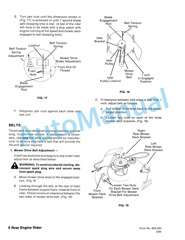 Alternative view of Ford New Holland 09GN-2051, 09GN-2052, 09GN-2053 Riding Mower Tractor Repair Manual 40205130
