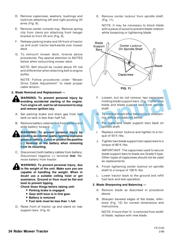 Ford New Holland 09GN-2051, 09GN-2052, 09GN-2053 Riding Mower Tractor Repair Manual 40205130 4 Ford New Holland 09GN-2051, 09GN-2052, 09GN-2053 Riding Mower Tractor Repair Manual 40205130 - Image 4