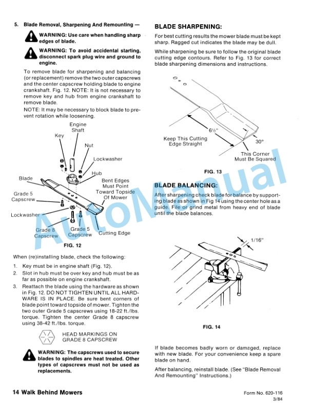 Ford New Holland 09GN2001, 09GN2002 Walk Behind Mower Repair Manual 40641007 5 Ford New Holland 09GN2001, 09GN2002 Walk Behind Mower Repair Manual 40641007-5