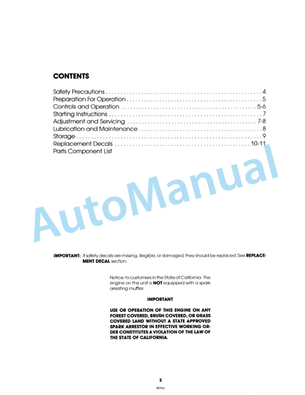 Ford New Holland 09GN2004 Series RM19 Walk Behind Mower Operation and Maintenance Manual 42001910 2 Ford New Holland 09GN2004 Series RM19 Walk Behind Mower Operation and Maintenance Manual 42001910-2