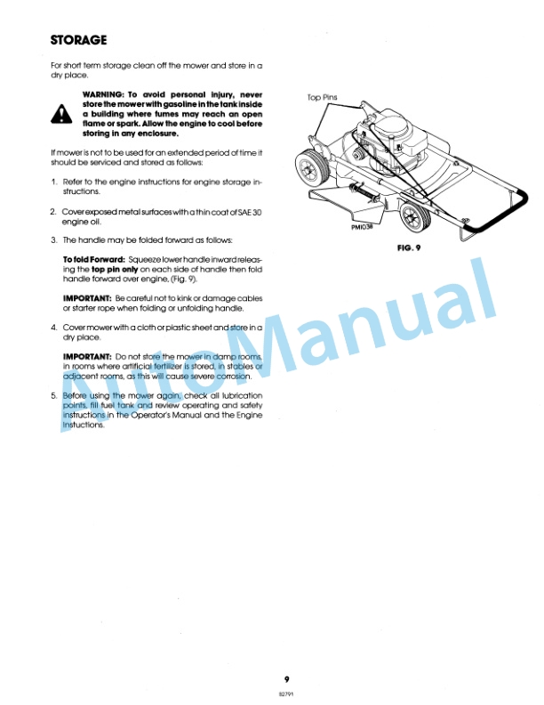 Ford New Holland 09GN2004 Series RM19 Walk Behind Mower Operation and Maintenance Manual 42001910 4 Ford New Holland 09GN2004 Series RM19 Walk Behind Mower Operation and Maintenance Manual 42001910-4