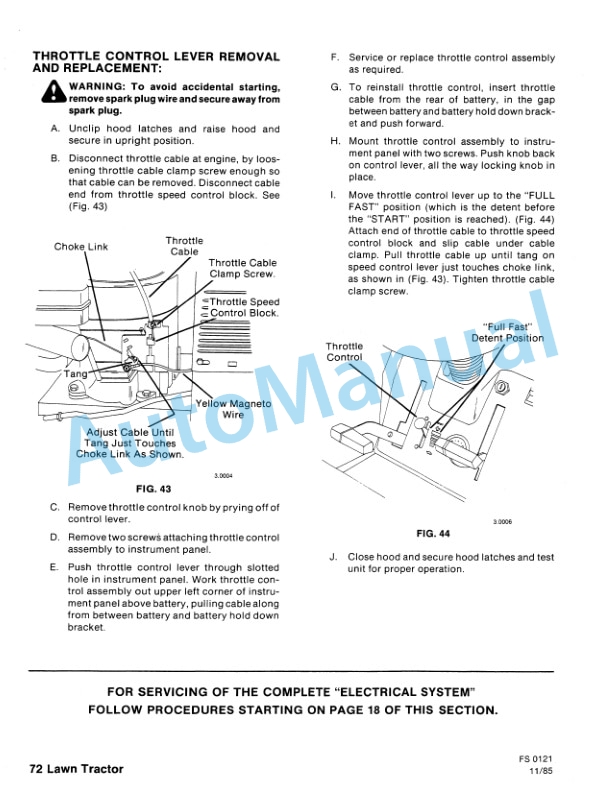 Ford New Holland 09GN2101, 09GN2102, 09GN2103, 09GN2104, 09GN2105, 09GN2106, 09GN2107 Lawn Tractor Service Manual 40210150 5 Ford New Holland 09GN2101, 09GN2102, 09GN2103, 09GN2104, 09GN2105, 09GN2106, 09GN2107 Lawn Tractor Service Manual 40210150 - Image 5